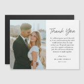 Mariage photo noir et blanc Magnet (Devant / Derrière)