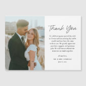 Mariage photo noir et blanc Magnet (Devant)