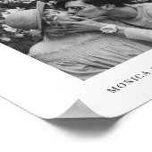 Mariage photo noir et blanc simple Affiche de bien (Coin)