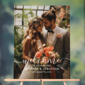 mariage photo personnalisé 'Bienvenue' (Neutre)