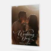 Mariage photo personnalisé bienvenue (Angle)