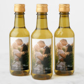 Mariage photo personnalisé Mini Étiquette de boute (Bouteilles)