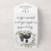 Mariage Photo Romantique tout en une invitation (Dehors)