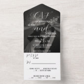 Mariage Photo Romantique tout en une invitation (À l'intérieur)