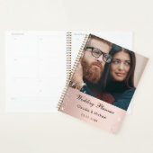 Mariage photo rose or parties scintillant mariée (Devant avec enveloppe)