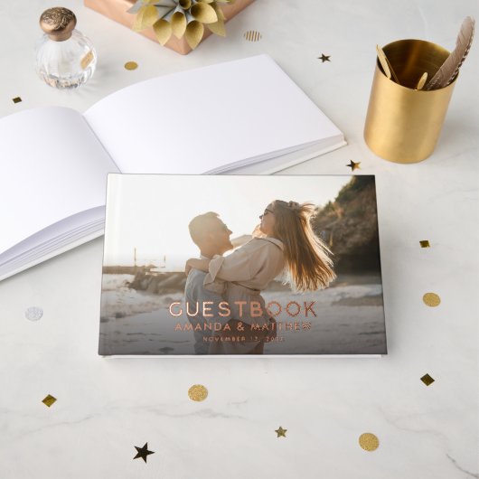 Mariage photo Rustic Wood Look (Recto ouvert)
