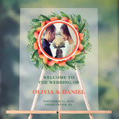 Mariage photo Rustique Automne Wreath Welcome Fros (Neutre)