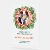 Mariage photo Rustique Automne Wreath Welcome Fros (Angle)