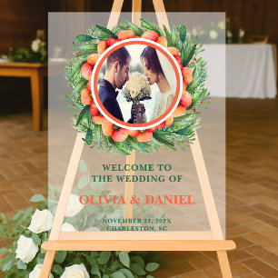 Mariage photo Rustique Automne Wreath Welcome Fros