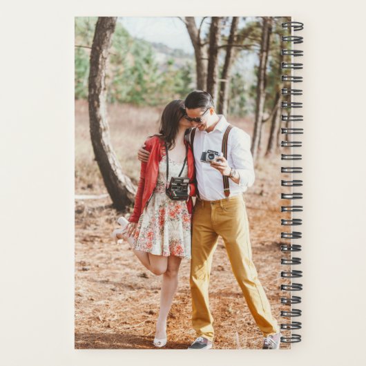 Mariage photo rustique feuille monogrammé (Dos)