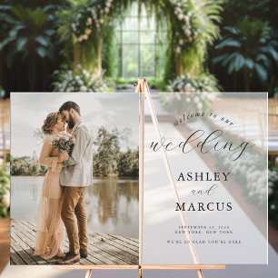 Mariage photo simple et élégant Accueil Frosted