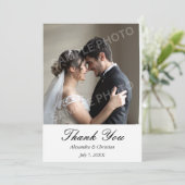 Mariage photo simple et élégant Message du Merci B (Debout devant)