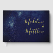 Mariage Photo Soirée Sky Moon Gold Stars Blue (Recto)