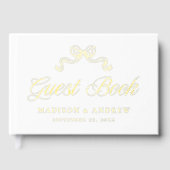 Mariage photo vintage Elegance Gold Foil Bow (Recto)