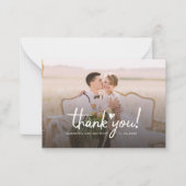Mariage Photos Script Budget Carte de remerciement (Devant)