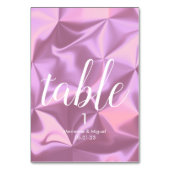 Mariage Pink Foil Siège Numéro de table (Par défaut)