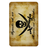 Mariage pirate Enregistrer la date Souvenir Magnet (Vertical)