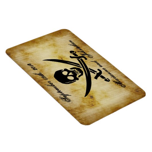 Mariage pirate Enregistrer la date Souvenir Magnet (Côté Droit)