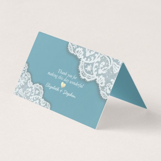 Mariage Place Numéro de table Dentelle Tournesols (Back)