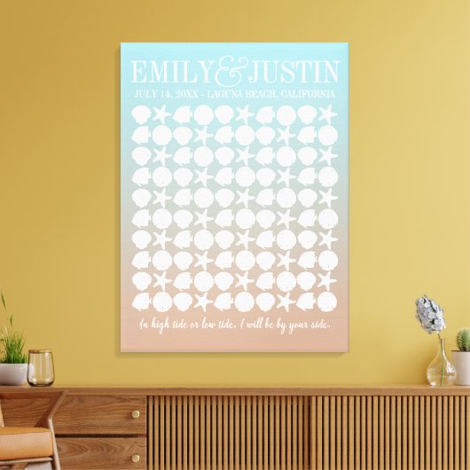 Mariage plage | Autre canevas enveloppé du livre d (Insitu(Salon))