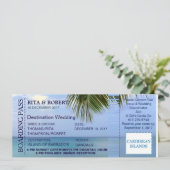 Mariage plage | Carte d'embarquement - Destination (Debout devant)