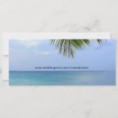 Mariage plage | Carte d'embarquement - Destination (Dos)