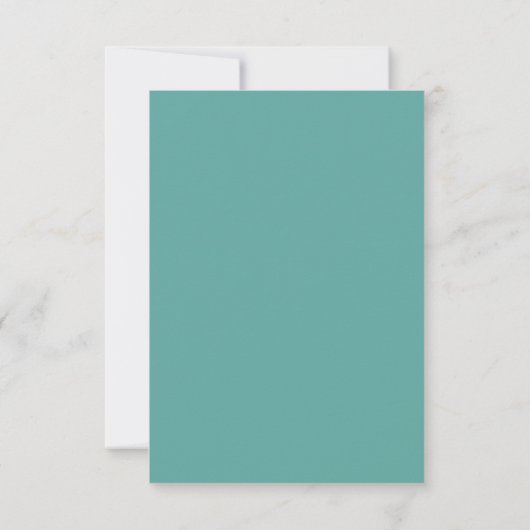 Mariage plage Corail côtier Turquoise RSVP (Dos)
