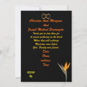 Mariage plage Invitation Paradise (Dos)