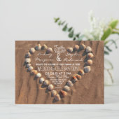 mariage plage mer coques invitations mariage (Debout devant)