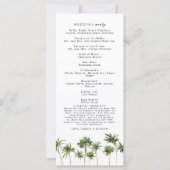 Mariage plage Ordre des événements Programme de ma (Dos)