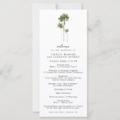 Mariage plage Ordre des événements Programme de ma (Devant)