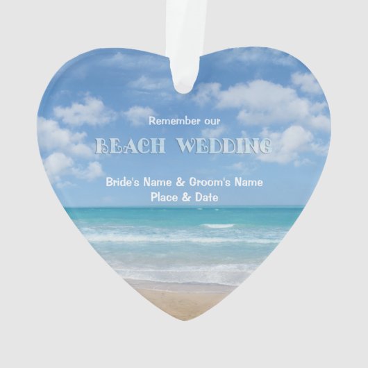 Mariage plage (personnalisable) (dos)