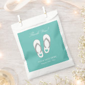 Mariage plage personnalisé merci fête sacs de fave (Coupé)