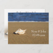 mariage plage RSVP (Devant / Derrière)