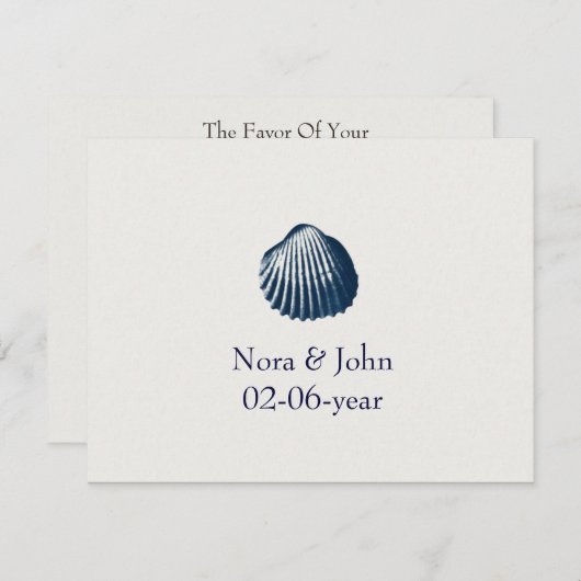 mariage plage RSVP (Devant / Derrière)