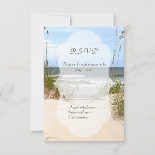 Mariage plage RSVP (Devant)