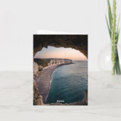 Mariage plage Seascape Invitation (Dos)