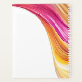 Mariage-Planificateur-Moderne Abstrait-rose orange (Dos)