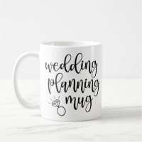 Mariage Planning Mug Script Police Diamond Ring