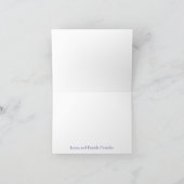 Mariage plié Merci / Carte de note (Intérieur)