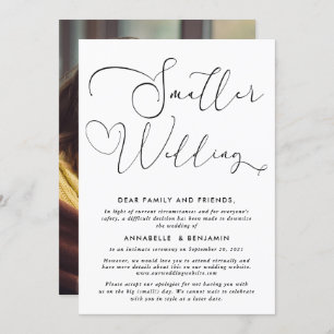 Mariage plus petit   Nous réduisons les Faire-part