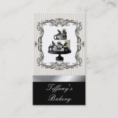 Mariage Posh Lace boulangerie Cartes de visite (Devant)