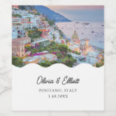 Mariage Positano Favoriser Étiquette de vin person (Étiquettes simples)