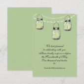 Mariage Pot Mason RSVP (Devant / Derrière)