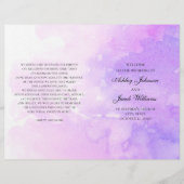 Mariage pourpre aquarelle. Programme de lavande pl (Devant)