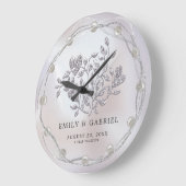 Mariage Premier Anniversaire Grande horloge (Angle)