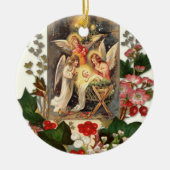 Mariage Premier Noël Ornement en céramique catholi (Devant)