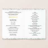 MARIAGE PROGRAMME DE CÉRÉMONIE élégant m & mme con (Intérieur)