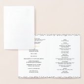 MARIAGE PROGRAMME DE CÉRÉMONIE élégant m & mme con (Affichage)