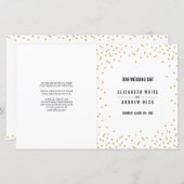 MARIAGE PROGRAMME DE CÉRÉMONIE parties scintillant (Devant / Derrière)